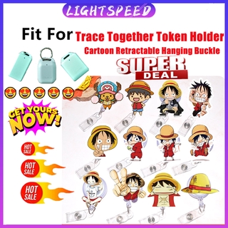 Trace Together Token Holder Retractable Hanging Buckle/Trace Together Token Cartoon Pattern Clip-9