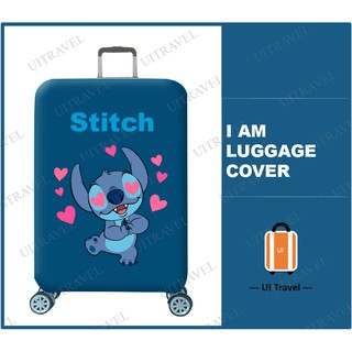 [Shop Malaysia] 😍[NEW] Ready stock Cute Stitch thick Luggage protector /cover