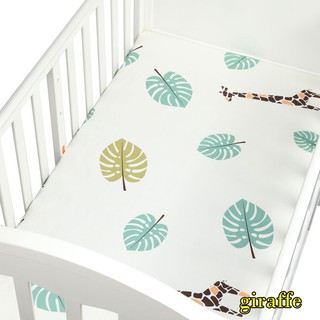 【joybuy】130*70CM Baby Bed Crib Fitted Sheet Cute Cartoon Pure Cotton Bed Cover