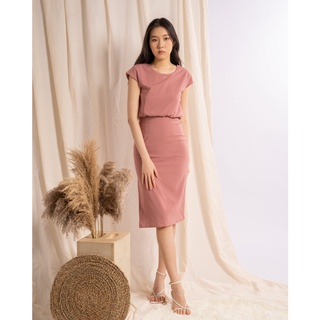 ClosetArchive OLIVIA SWEET TOP SLIT SKIRT 2 PIECE SET PLAYSUIT (Chinese New Year Collection)