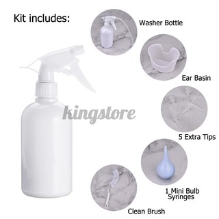 ☂KS Ear Wax Removal Kit For Irrigation Washer Bottle System Cleaning