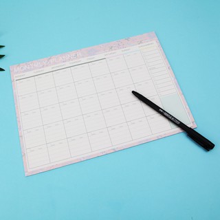 LIVI❥Monthly Paper Pad 20 Sheets DIY Planner Desk Agenda Gift School Office