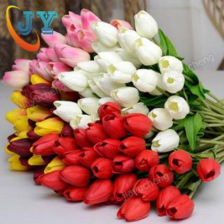 JYC🔥Ready Stock🔥 DIY Flower Tulip Artificial Latex Real Touch Bridal Wedding Bouquet Home decor wedding flowers