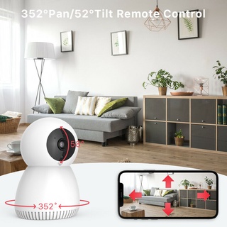 Goodia - Security Camera HD 2K WiFi IP Indoor Smart Home Night Vision Pet Baby Monitor