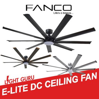 Fanco E-Lite DC Ceiling Fan (4 Years Warranty!) Industrial / Contemporary Rustic Theme
