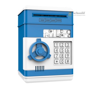 ♕S＊W＊ Electronic Piggy Bank Mini ATM Password Money Bank Cash Coins Saving Box Auto Scroll Paper Counts Your Money for Boys Girls Kids Safe Bank Box Perfect Birthday Gifts for Boys Girls