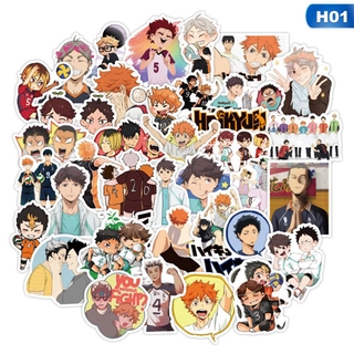 100 Pcs Haikyuu!! Stickers Anime Doodle Stickers Travel Trolley Sticker
