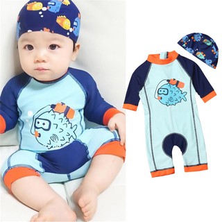 Children Swimsuit Baby Boy Swimwear Animal Sharks Swimsuit Infant Bathing Suit