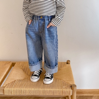 kids causal jeans toddler boys loose style denim pants 28K126