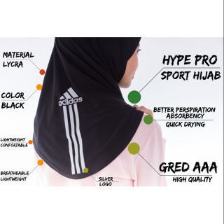 [Shop Malaysia] Sport Hijab lycraa AAA (READYSTOCK)