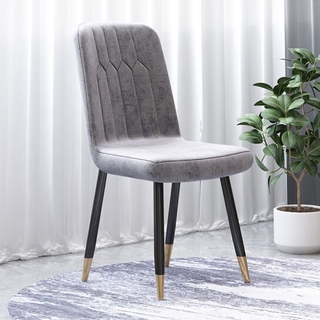 Nordic Luxury Dining Chair Modern Backrest Stool Living Home Coffee Shop Meeting Lint Chair
