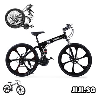 (JIJI SG) 26 Inch ZEPHYR Foldable Bike (Pre-Assembled) - Casual Bicycle / Leisure Bicycle / Foldable Bicycle