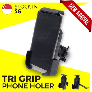 Tri-Grip Phone Holder for Motorcycle, Scooter, bicycle, ebike / MOTOMALL