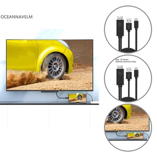 oc Compact Converter Cable 2K 1080P Type-C to HDMI-compatible Adapter High Speed for Mobile Phone
