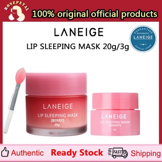 Ready Stock LANEIGE Lip Sleeping Mask Lip Balm 20g/3g Moisturizing