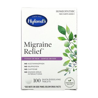 Hyland's, Migraine Relief, 100 Quick-Dissolving Tablets