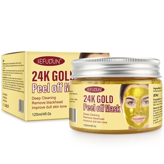 GOLDSkin Color BlackheadSEFUDUN Tear and Pull24MASKDark Cleaning ImprovementKRemove Gold Deep Mask