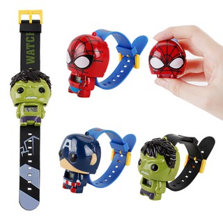 Avenger Cartoon Wrist Party Electronic Watch Characters Action Figure For Kid