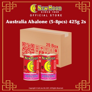 New Moon 2s Australia 5-8pcs Abalone 2 cans x 425g