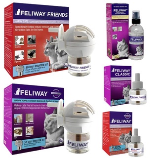 FELIWAY Classic / Friends Machine Set Diffuser Refills Spray For Cats calming comfort constant harmony