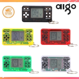 Aigoni Mini Console Handheld Retro Nostalgic Keychain Tetris Video Game Machine