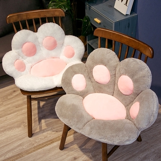 T-150 new ready stock home living tops birthday gifts top color topsale gift High Quality Pink Cushion Long Plush Cat Paw Chair Seat Cushion Back Cushion Comfortable Thick Stool Butt Office Cushion