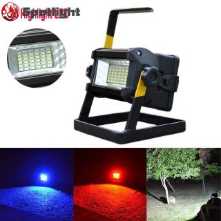 50W 36 LED Portable Rechargeable Flood Light Spot Work Camping Fishing Lamp