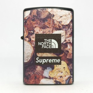 zipo windproof lighter supreme north face autumn