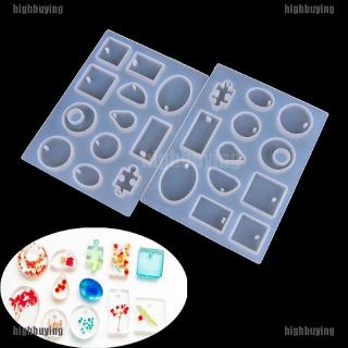 DIY Silicone Mold Resin Jewelry Making Mould Epoxy Pendant Craft Mould