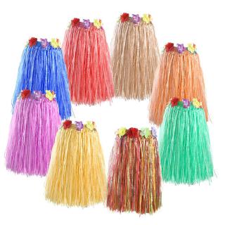 30cm/40cm/60cm/80cm Hawaii Grass Hula Skirt Fancy Dress Party Costume Luau Summer Beach Party Dancing Grass Hawaiian