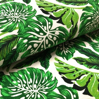 The wild leave cotton canvas fabric/ kain diy cloth