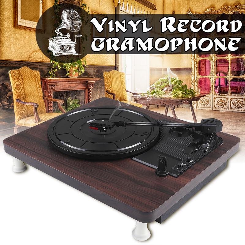Best for Retro Stereo Vinyl Gramophone Wooden Record Player Turntable