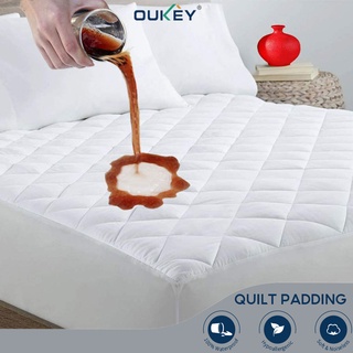 Quilted Mattress Protector Soft Breathable Waterproof Mattress Cover Fitted Sheet Style Bed Protector