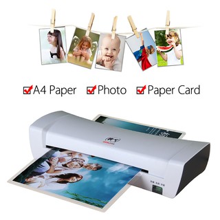 A4 Hot and Cold Laminating Machine Document Photo Paper Cards Picture Painting