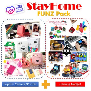 StayHome Funz Pack GET Fujifilm instax Camera / printer with accessories + Cool Gaming Gadget worth $109