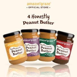 Amazin Graze Four Peanut Butter Bundle (4 x 350g) - Halal Certified