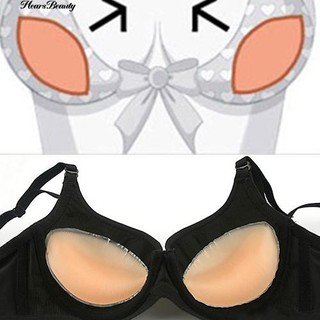 👗 1 Pair Women Soft Silicone Gel Bra Breast Enhancer Push Up Inserts Pads