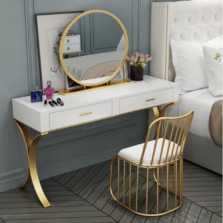 E022 PO - Solid Wood Dressing Table with Drawers