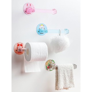 Self adhesive Toilet roll holder towel hanger