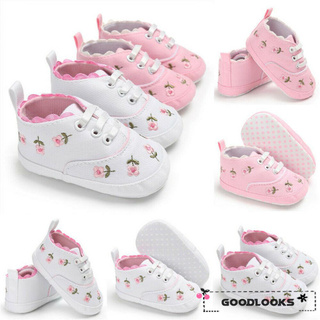 HGL♪Flower Baby Infant Kid Girl Soft Sole Crib Toddler Summer Princess Sneaker