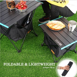 🌟Foldable Camping Table With Large Capacity Storage Bag For Outdoor Barbecue Fishing Picnic