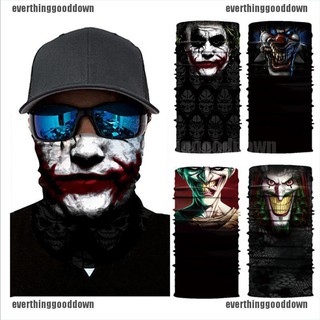 【evert】New 3D Clown Jocker Balaclava Face Mask Winter Ski Halloween Cycling Mo