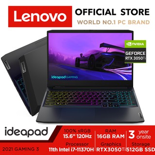 Lenovo IdeaPad GAMING 3i 15IHU6 82K1000USB |15.6”FHD 120Hz | Intel Core i7-11370H | 16GBRAM | 512GBSSD | 3Y Premium Care