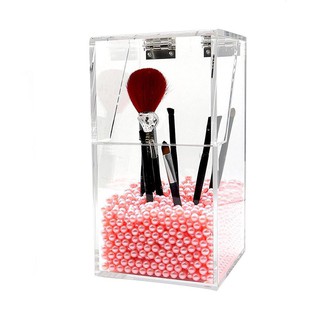 The Pearls of Make Up Brush Lipstick Holder Stand Cosmetic Organizer Case