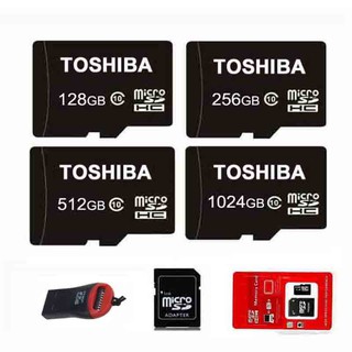 Toshiba 1024GB 512GB 256GB 128GB Class10 TF Card Micro SD Memory Card + Reader
