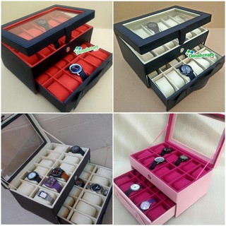 Watch Box organizer Box Place Watches Contents 24 Boxes Of Clocks And Various Colors