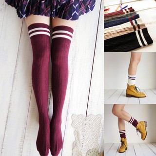 Compression Stockings Cylinder College Wind High Stockings Over Knee Socks