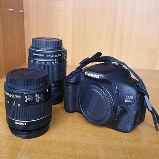 Canon EOS 600D with 2 lenses