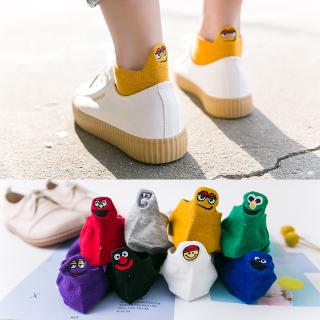 🔥🔥Women Cute Kawaii Embroidered Expression Socks Fashion Ankle Funny Cotton Low-cut Socks