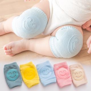 Toddler Crawl Protection 1Pair Baby Elbow Socks Knee Pads Girls Boys Infant Accessories Smile Pattern Non Slip Cotton/Spandex Breathable